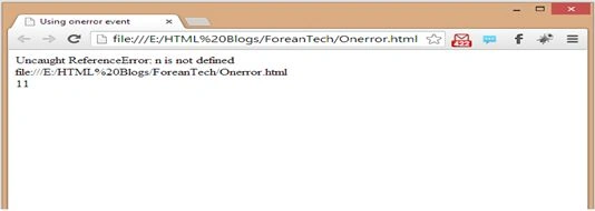 JavaScript onerror Event