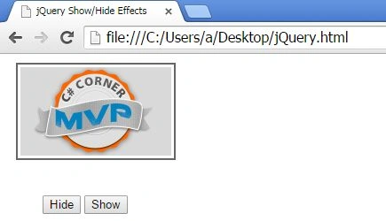 Click on Show Button