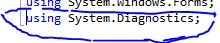Add this name space