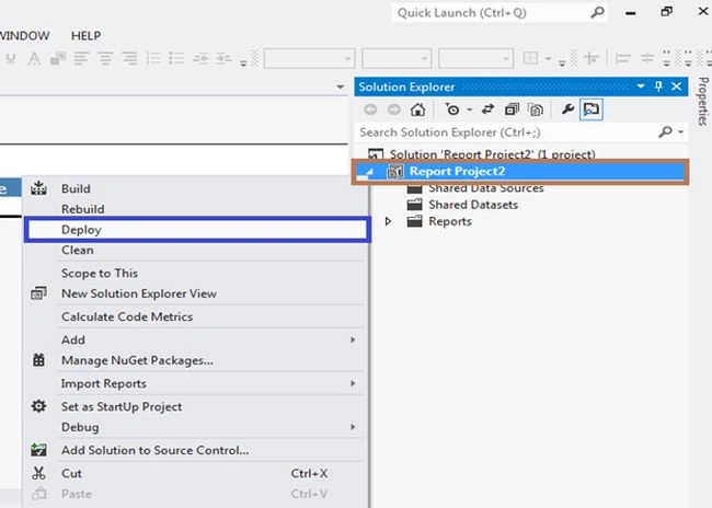 Deploy SSRS Report