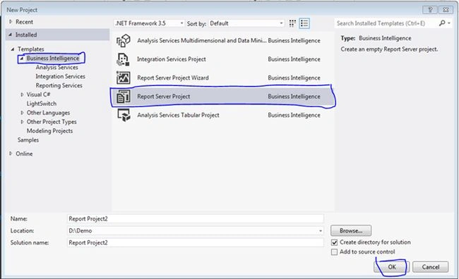 Create SSRS Report