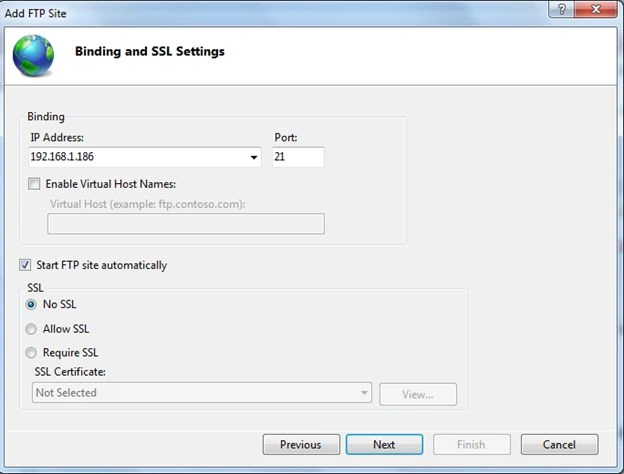 default IP address