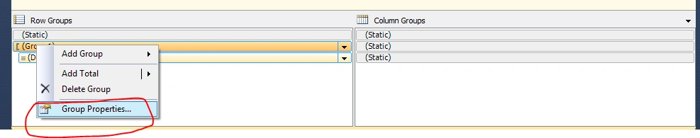 SSRS Miscellaneous