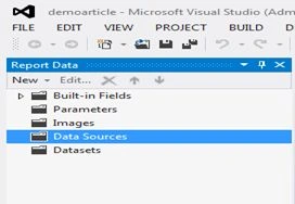 create data source in SSRS report