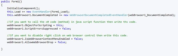 Code in Constructor