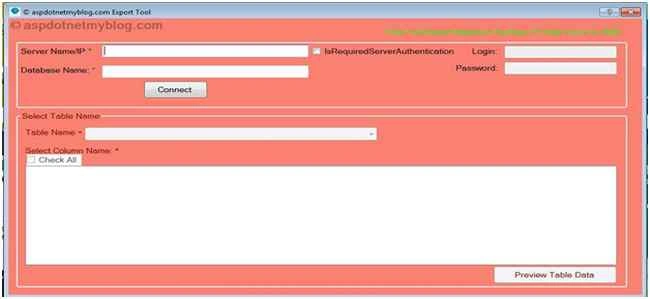 Launch Export Tool