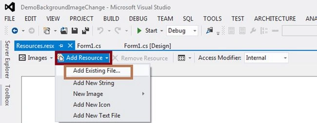 add existing file