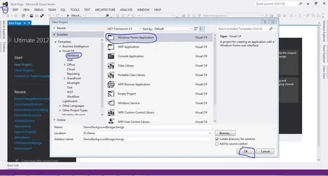 windows form application