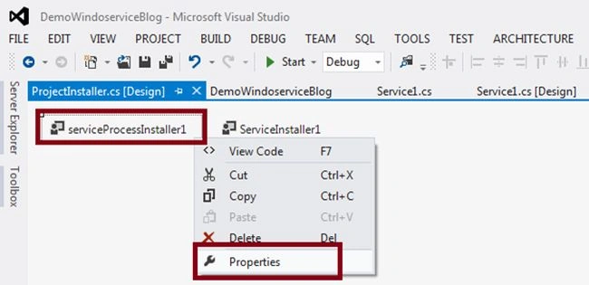 serviceProcessInstaller