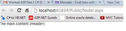 The mail content Header