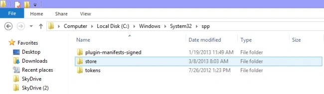 Show hidden files