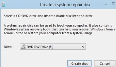 Click on create disk