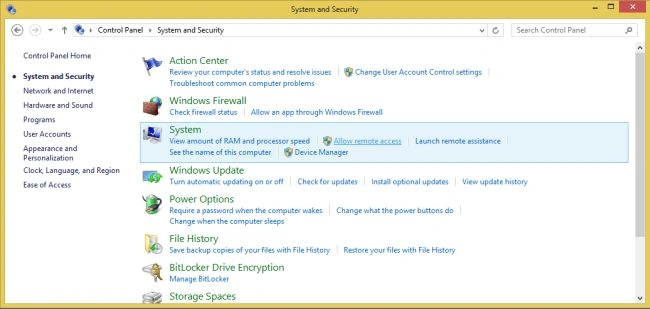 Allow remote access