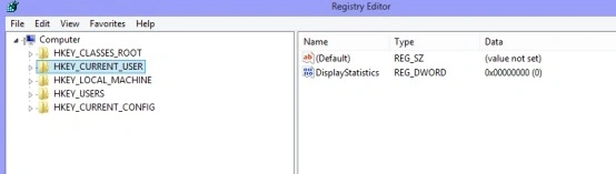 Registry window
