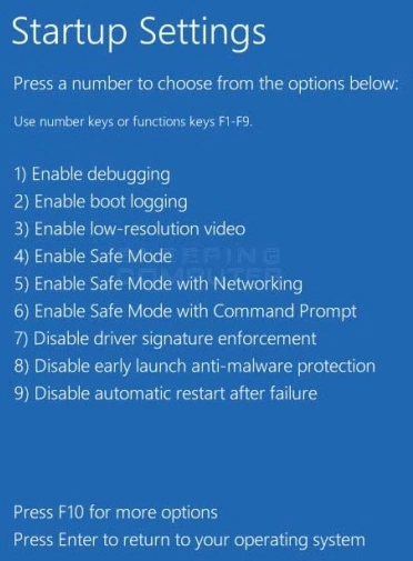 Startup settings-4
