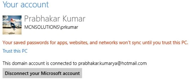 Your account
