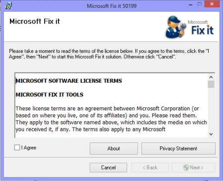 Microsoft fix it