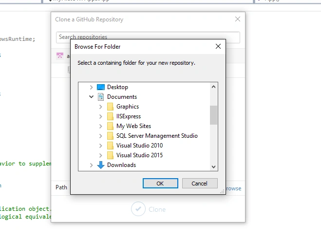 Click the Button of Clone
