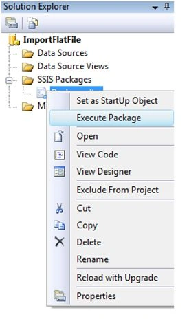 Execute the package