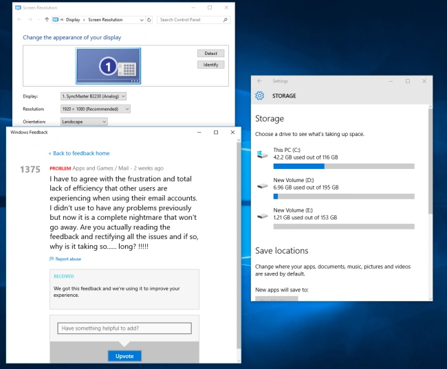 Snap windows
