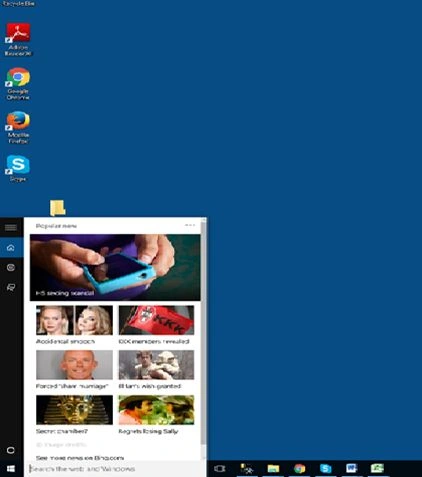 Cortana Search
