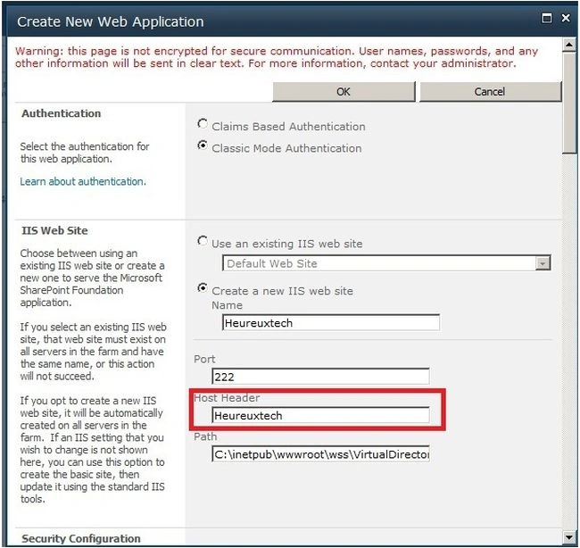 create a new web application