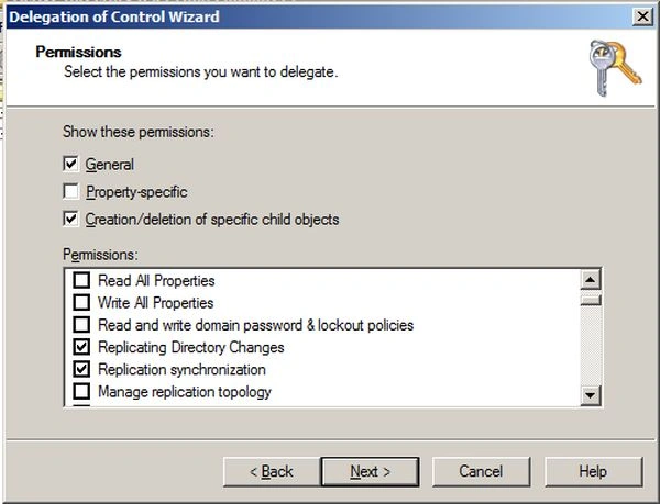 set permissions