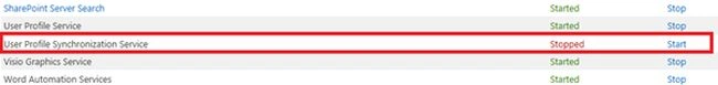user profile syncronization service
