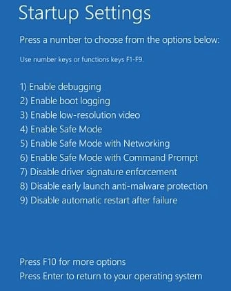 Startup Setting