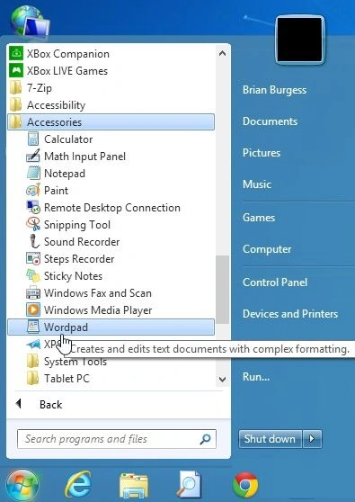 Wordpad