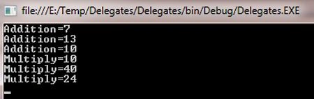 Array of Delegates