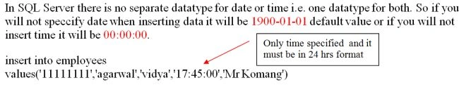 time specified format