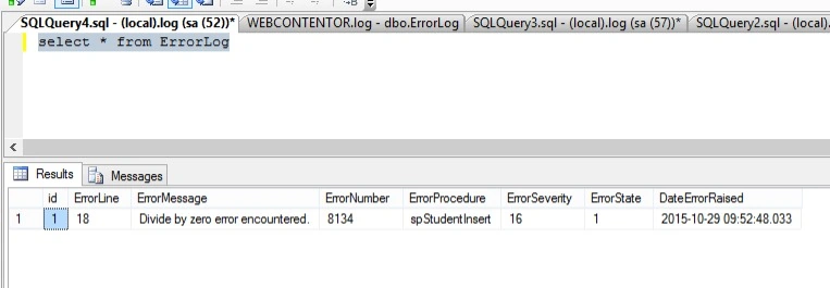 Stored procedure