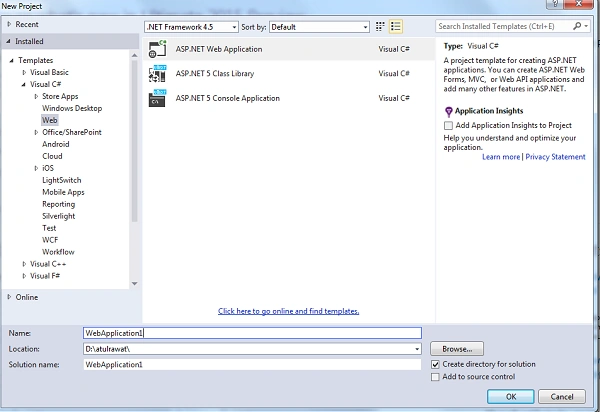 Web Application project