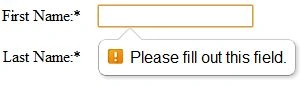 Required attribute