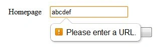 URL field