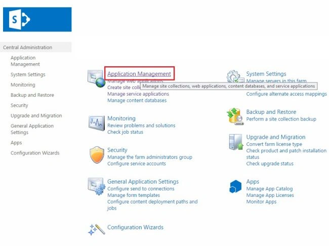 application management