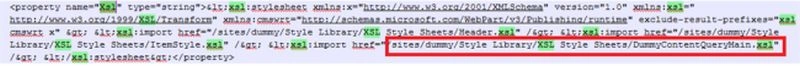 Xsl Property