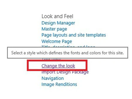 change the look