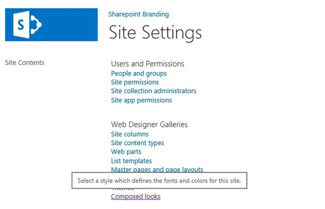 site setting
