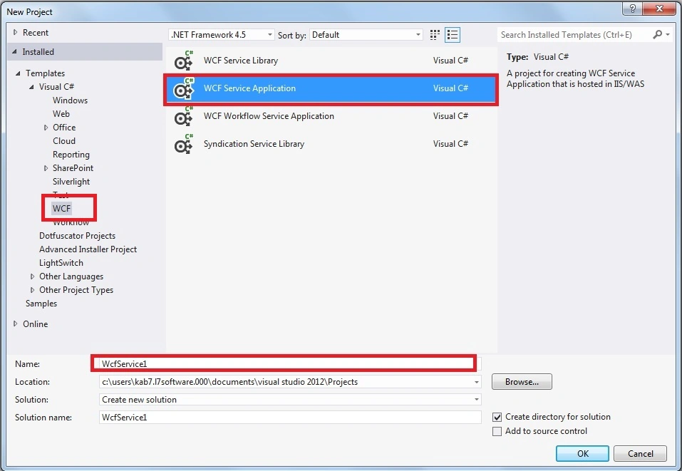 new wcfservice