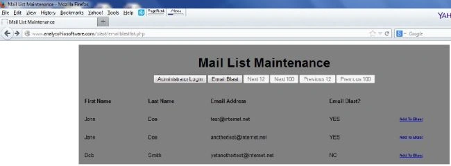 Email Blast