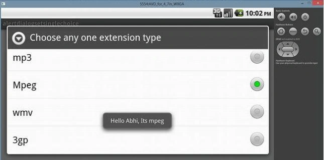 Adding Alert Dialog in Andriod