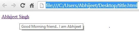 Title Attribute