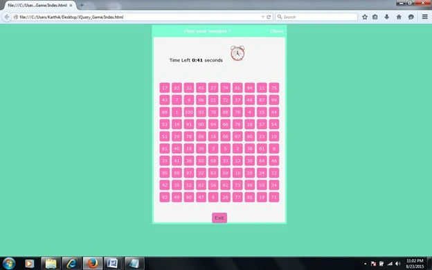 Find number with time left alert