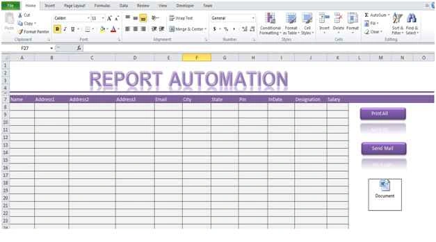 excel macro in spreadsheet
