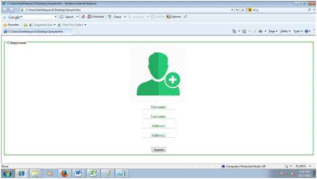 User Input Form