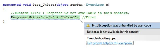 Page Life Cycle In ASP.NET
