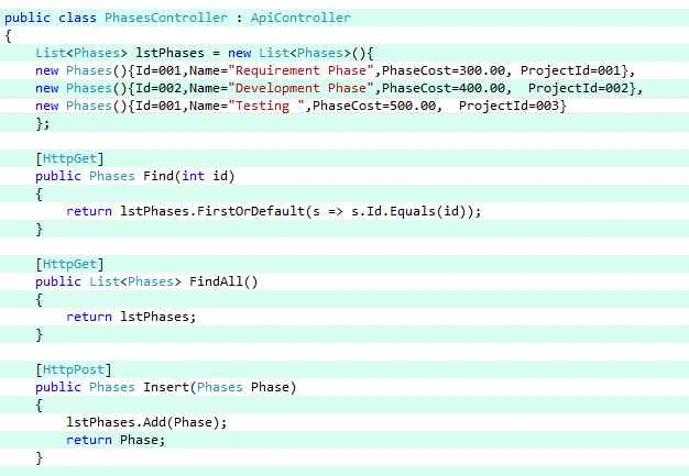 Create a Web API