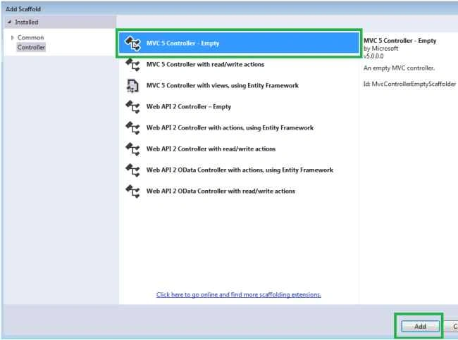 MVC 5 Controller